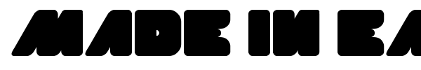 Made In Earth font preview